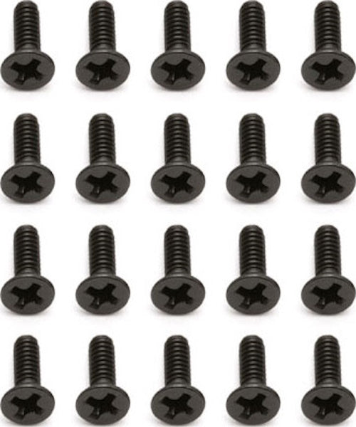 Associated 2x6mm Flat Head Phillips Screw (20) : RC18T2, RC18B2, RC18LM and SC18