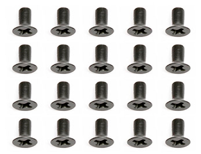 Team Associated 25200 M3x10mm Flat Head Phillips Screws