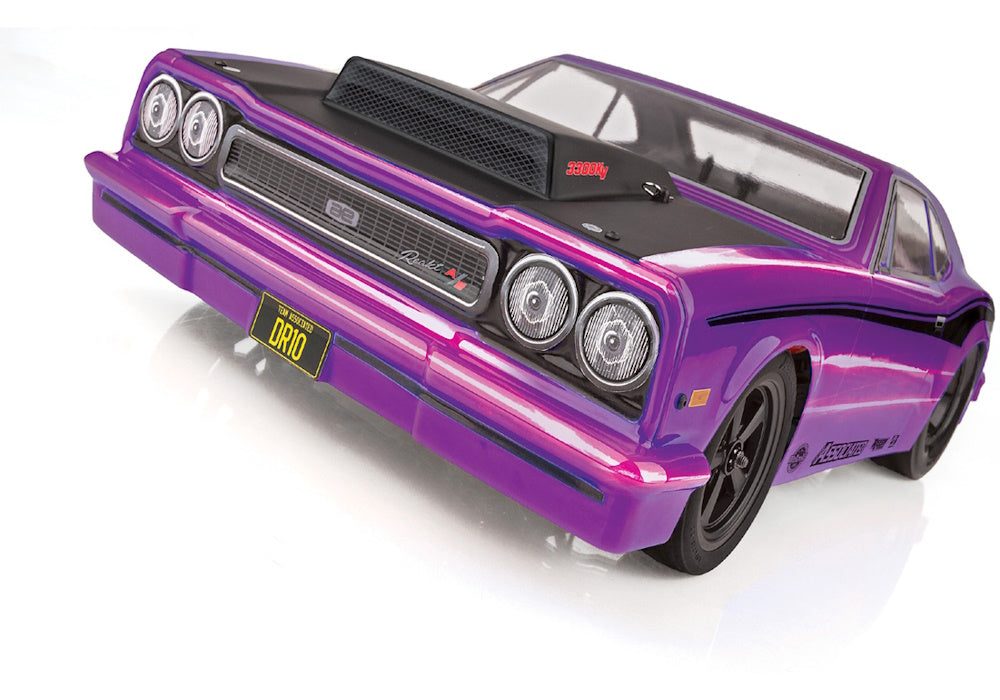 Team Associated ASC70028 DR10 Drag Race Car, Brushless 2WD, 1/10 RTR - Purple