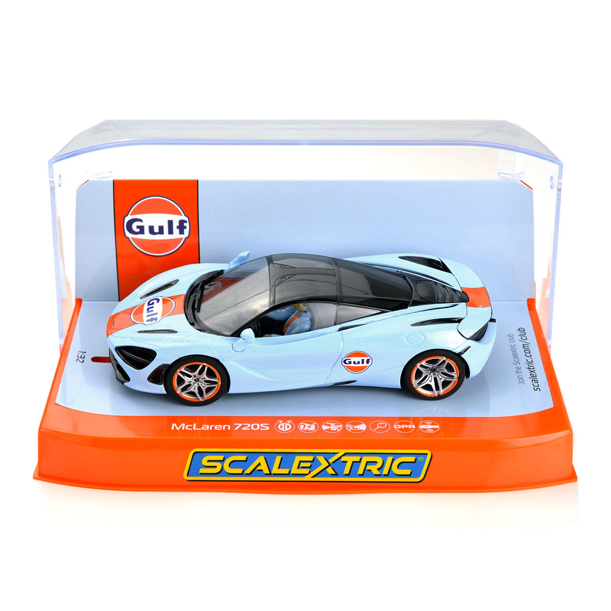 Scalextric McLaren 720S Gulf 1/32 Slot Car C4394 DPR for SCX Carrera