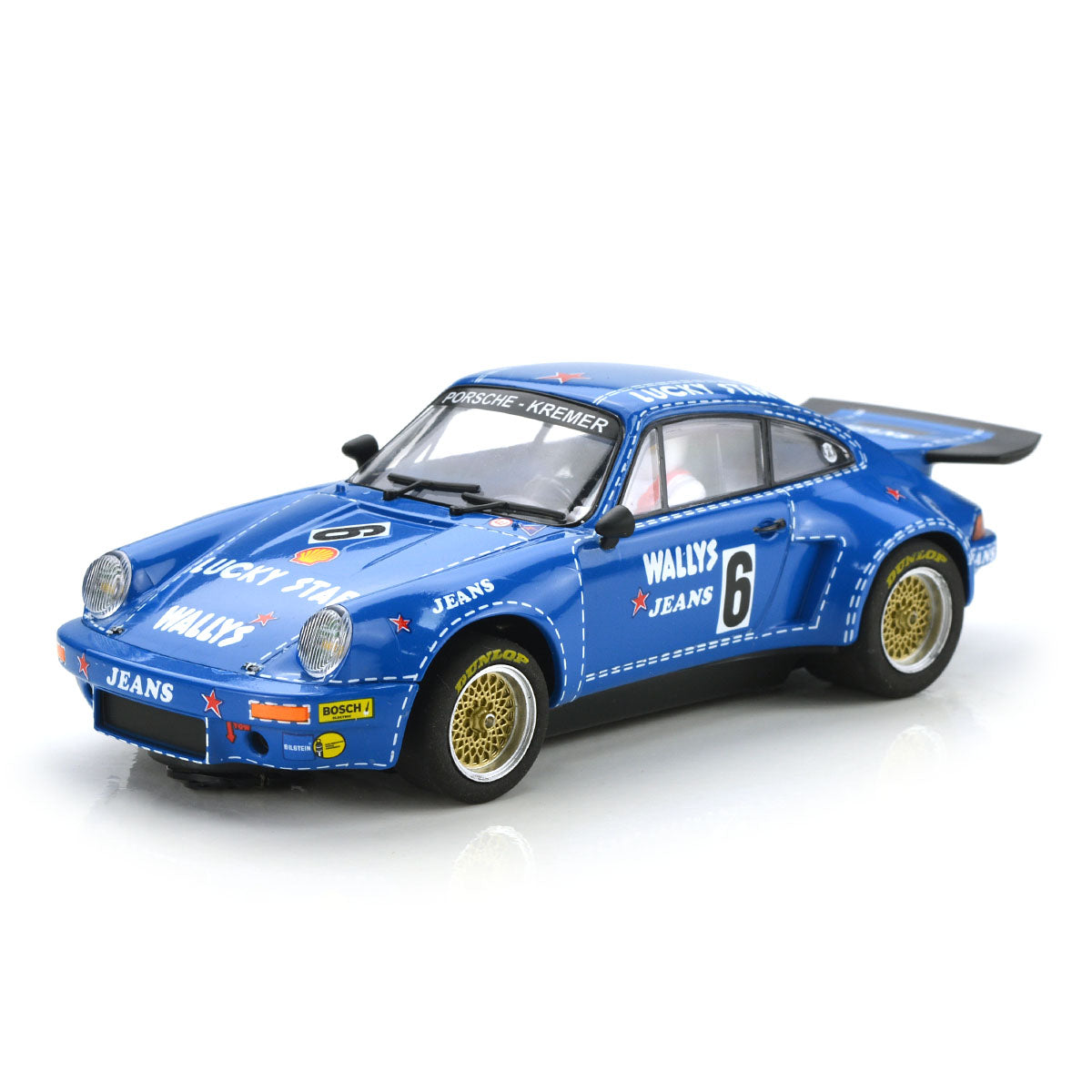 Scalextric Porsche 911 Carrera RSR 3.0 Wallys Jeans. 1/32 Slot Car C4398 for SCX