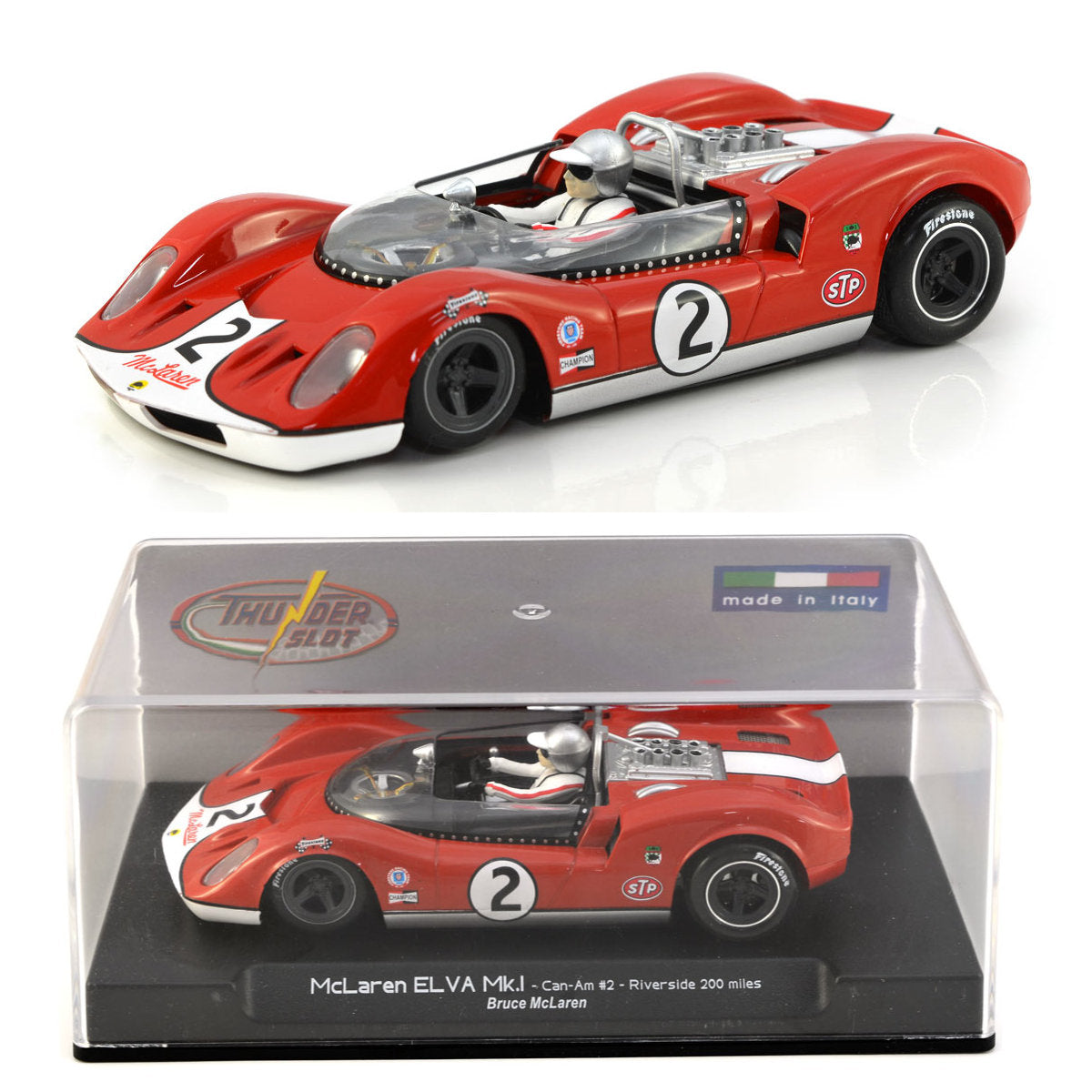 Thunderslot McLaren ELVA Mk.I Can-Am Bruce Riverside Thunder 1/32 Slot Car CA00402