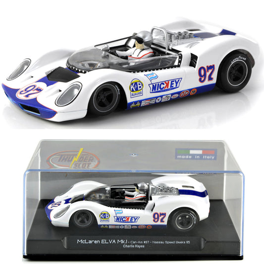 Thunderslot McLaren Elva Mk1 Charlie Hayes Thunder 1/32 Slot Car CA00404