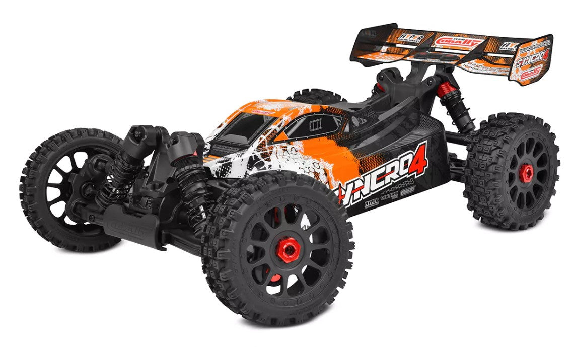 Team Corally COR00287-O Syncro-4 1/8 4S Brushless Off Road Buggy, RTR, Orange