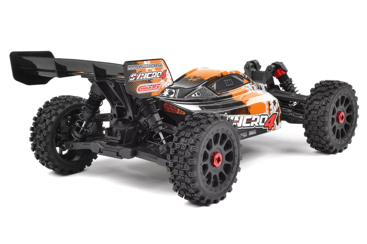 Team Corally COR00287-O Syncro-4 1/8 4S Brushless Off Road Buggy, RTR, Orange