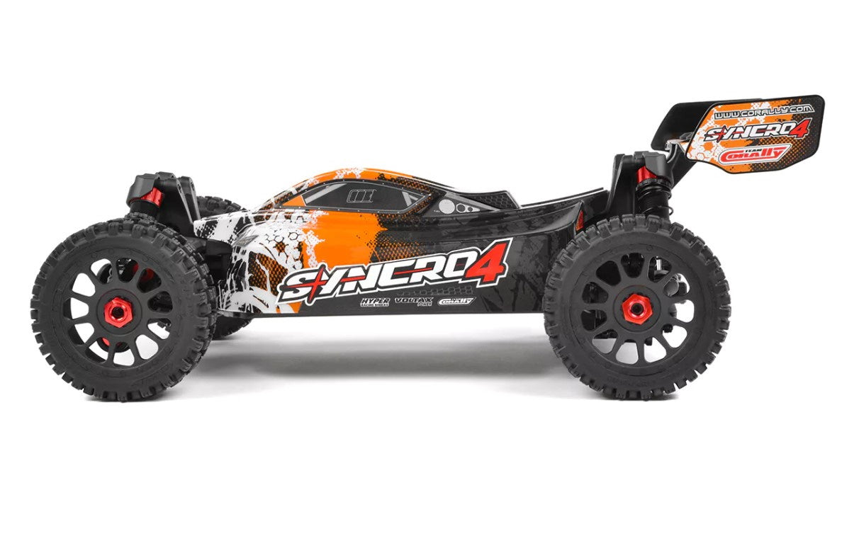 Team Corally COR00287-O Syncro-4 1/8 4S Brushless Off Road Buggy, RTR, Orange