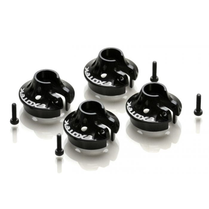 Exotek EXO1929 D819/E819 HD Clamping Spring Perch Set (Black) (4) - PowerHobby