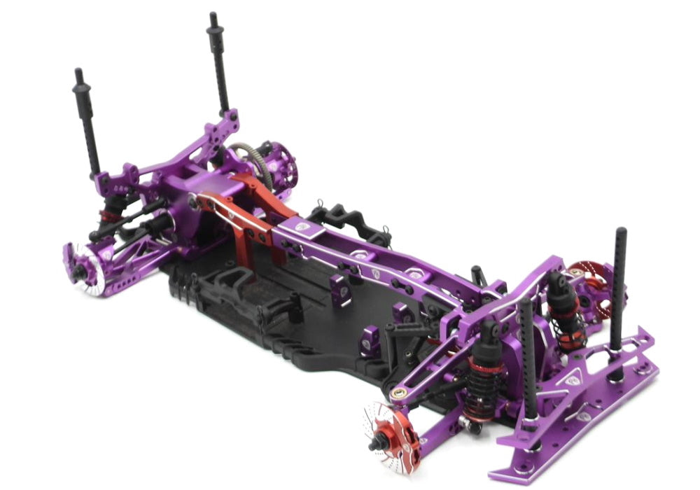 Powerhobby Aluminum Rear Gearbox Set Purple MST RMX 2.5
