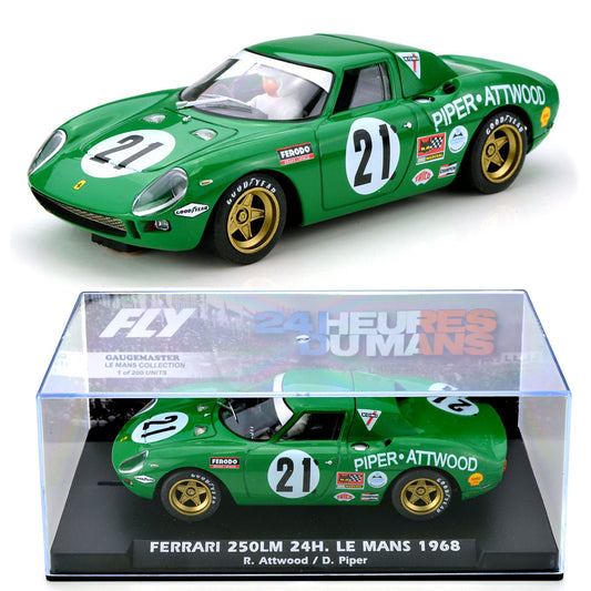 Fly Ferrari 250LM Le Mans 1968 David Piper 1/32 Slot Car ELM11 Limited Edition