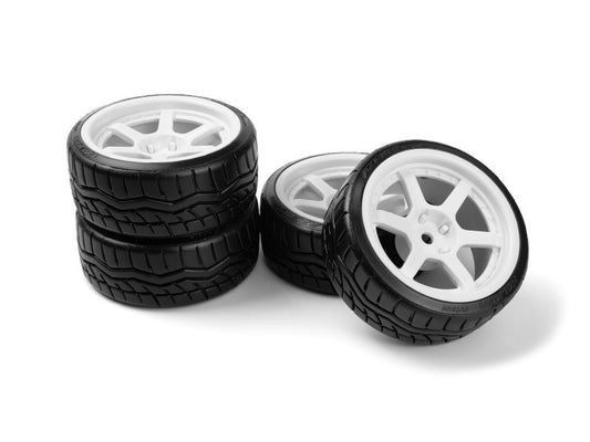 HPI 160248 Falken Azenis Drft Tire/HRE C106 Wheel White 4pcs