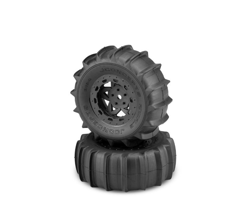 JConcepts Animal Pre-Mounted SC Tires (Tremor) (2) w/12mm Traxxas Slash