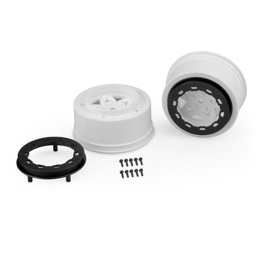 JConcepts 12mm Hex Tremor Short Course Wheels (White) (2) Traxxas Slash Rear