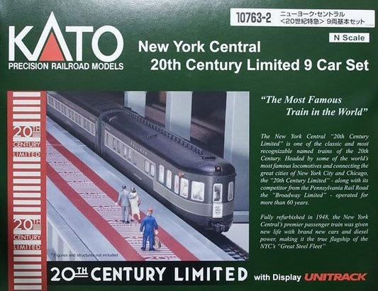 KATO 10763-2 New York Central 20th Century Express 9-Car Basic - N Scale