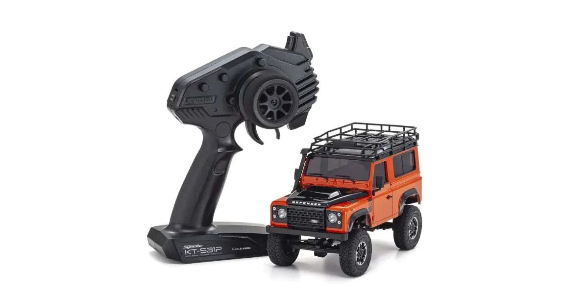 Kyosho 32531MO MINI-Z 4x4 Ready Set Land Rover Defender 90 Adventure Phoenix Ora