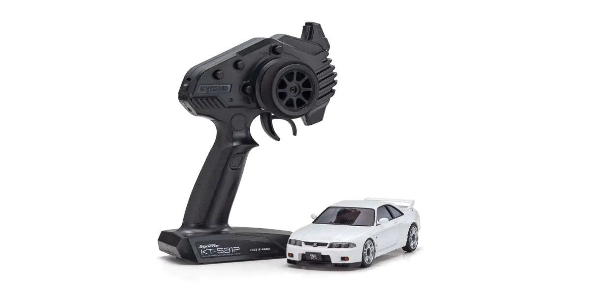 Kyosho MINI-Z AWD NISSAN SKYLINE GT-R V.Spec (R33) w/LED/Gyro unit - White