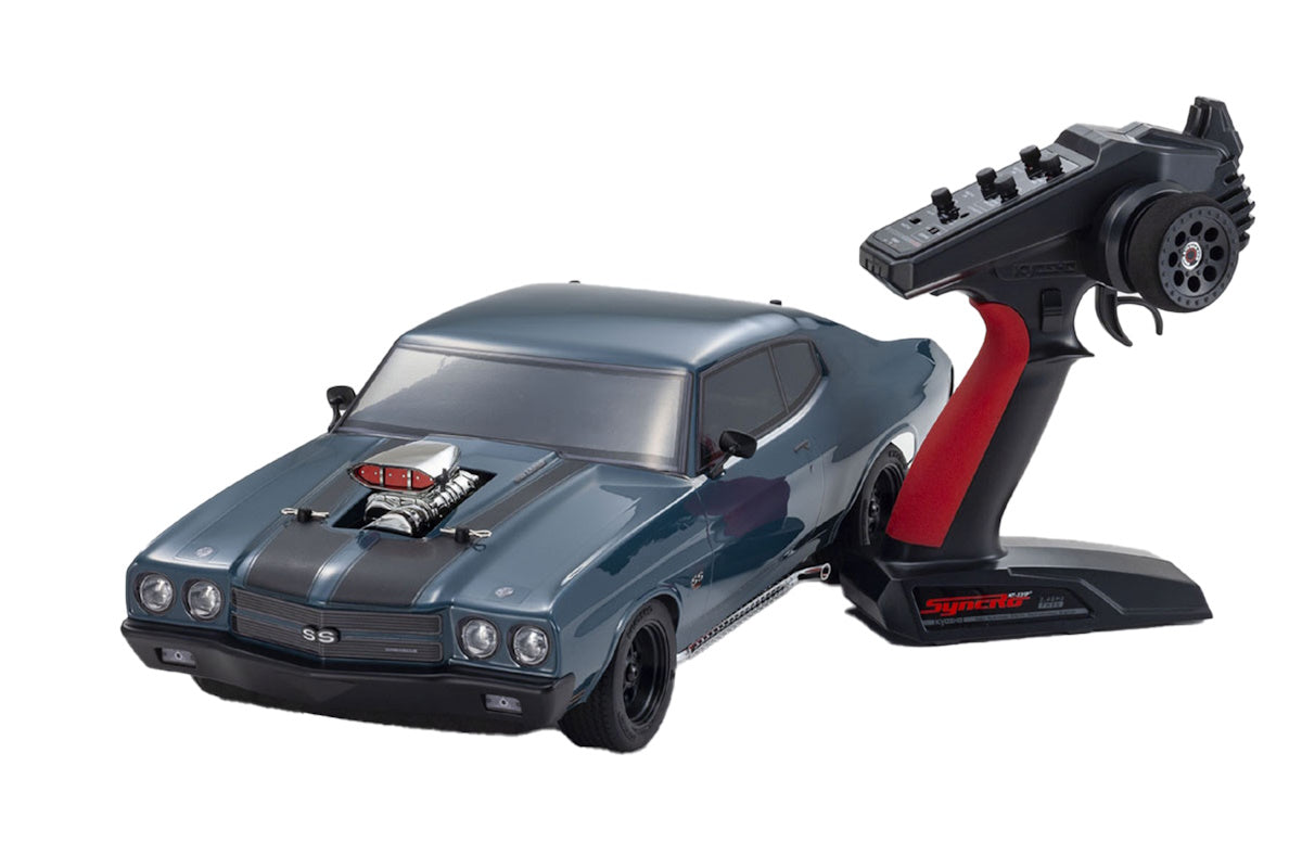 Kyosho KYO34494T1 Fazer Mk2 VE 1970 Chevelle Supercharged Dark - Blue