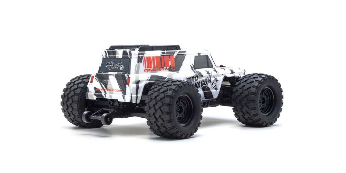 Kyosho KYO34701T1  1980 Mad Wagon 1/10 4WD RTR Brushless Monster Truck, Black