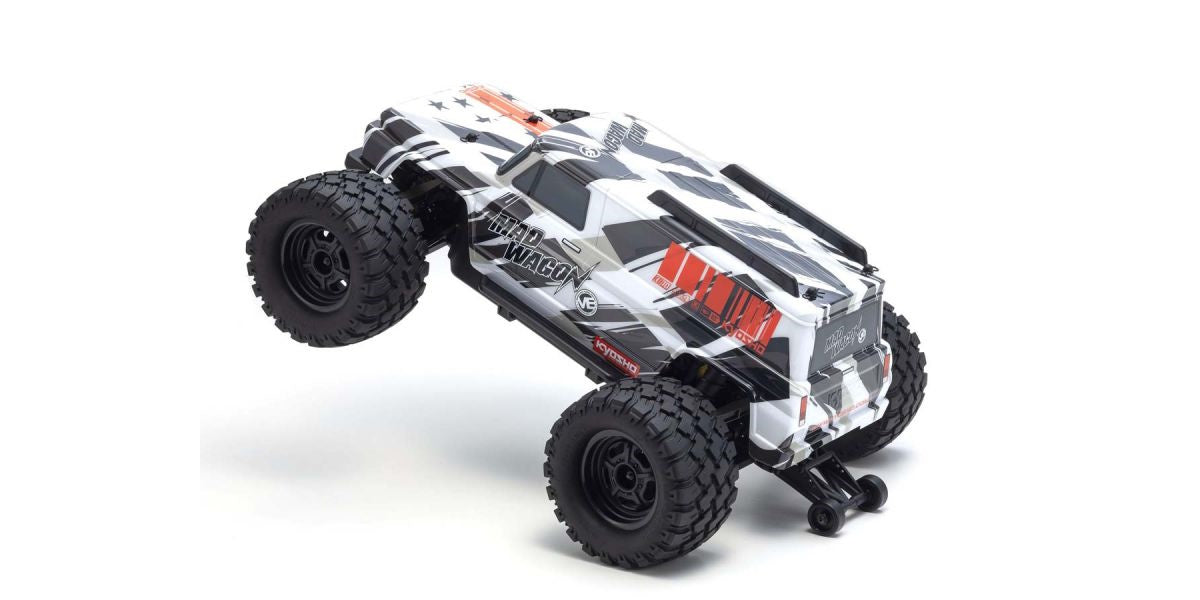 Kyosho KYO34701T1  1980 Mad Wagon 1/10 4WD RTR Brushless Monster Truck, Black