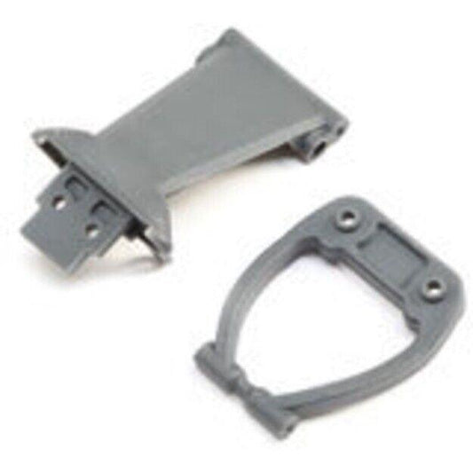 Losi Racing LOS231040 Front Bumper/Skid Plate & Support Gray Rock Rey - PowerHobby