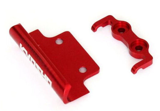 Kyosho MBW029RB Aluminum Front & Rear Bumper Set (Red) Mini-Z Buggy - PowerHobby