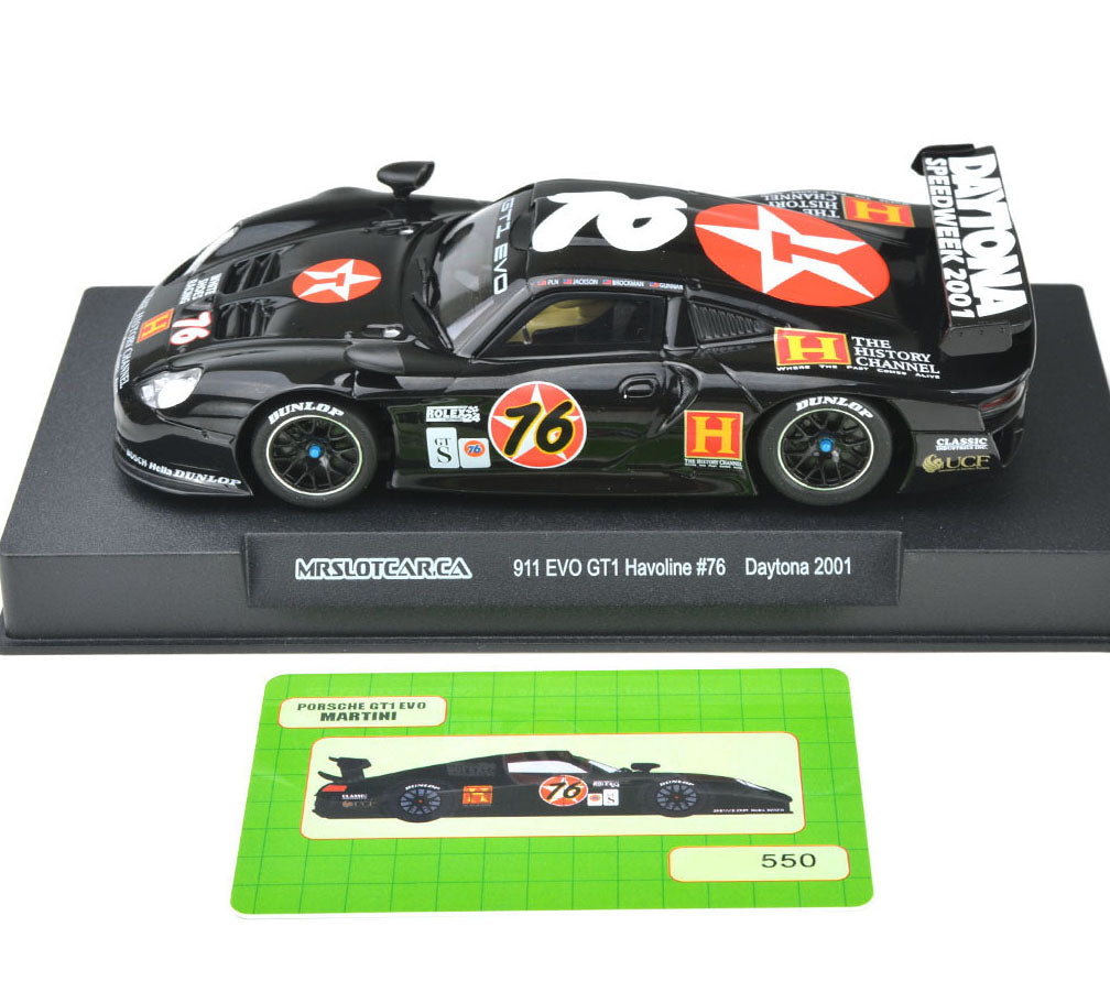 MRSLOTCAR Porsche 911 GT1 EVO Havoline 1/32 Slot Car MR SlotCar MR1023