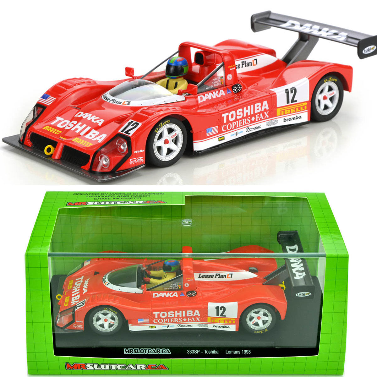 MRSLOTCAR Ferrari 333 SP Le Mans 1998 MR 1/32 Slot Car MR1064 for Slot.it Scalextric