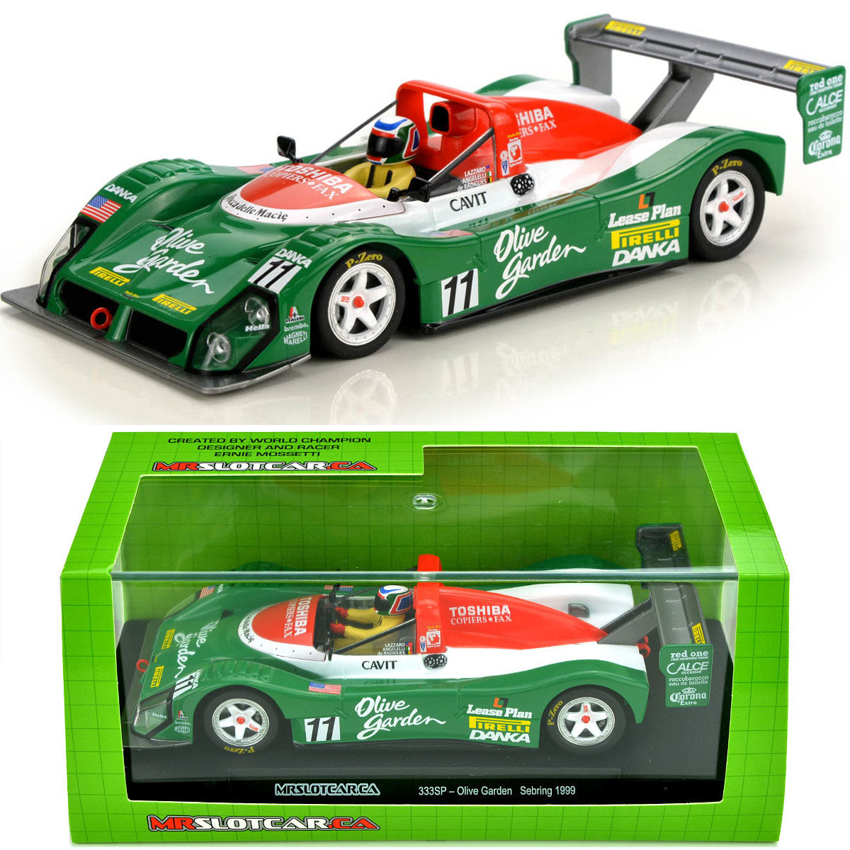 MRSLOTCAR Ferrari 333 SP Sebring 1999 MR 1/32 Slot Car MR1065 for Slot.it Scalextric