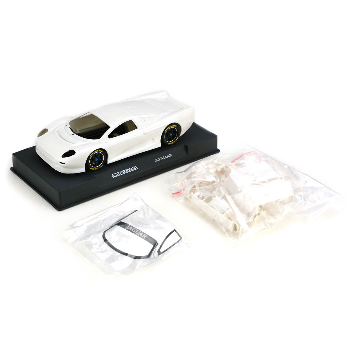 MRSLOTCAR Jaguar XJ220 White Unpainted Kit 1/32 Slot Car MR1081 MR SlotCar