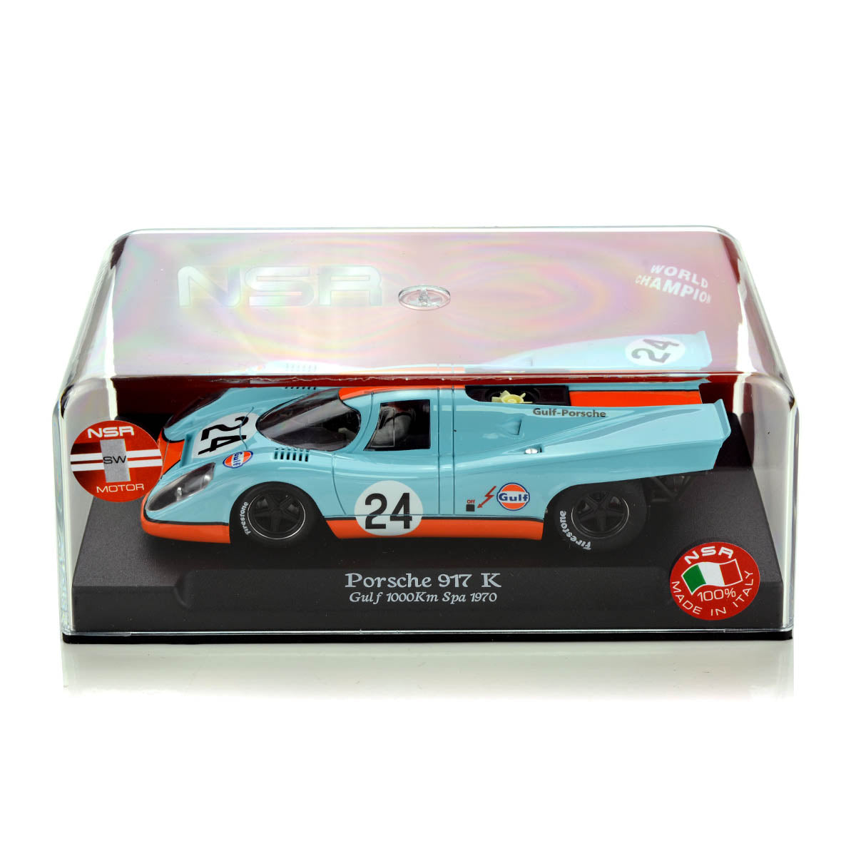 NSR Porsche 917K #24 Gulf 1000km Spa 1970 Winner 1/32 Slot Car NSR0416