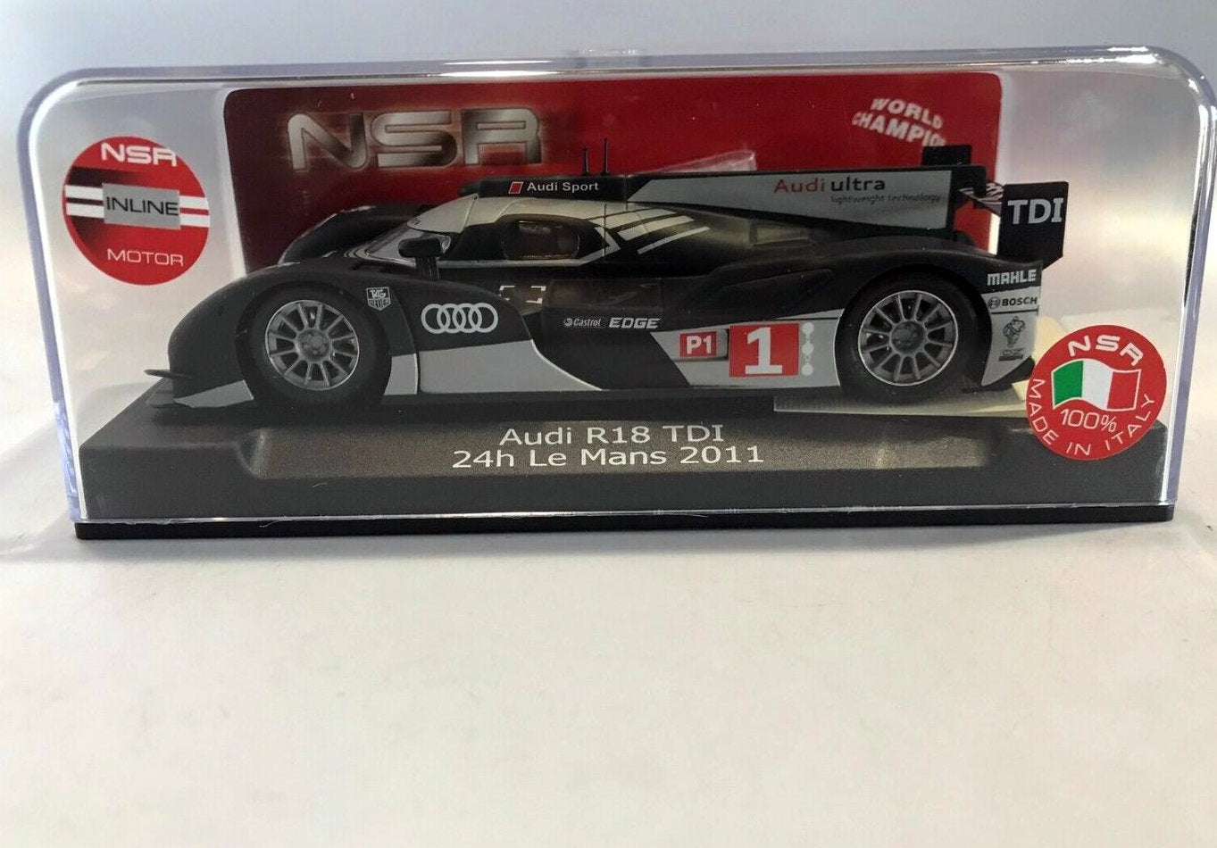 NSR AUDI R18 TD1 24H LE MANS 2011 1/32 Slot Car 1106 Inline