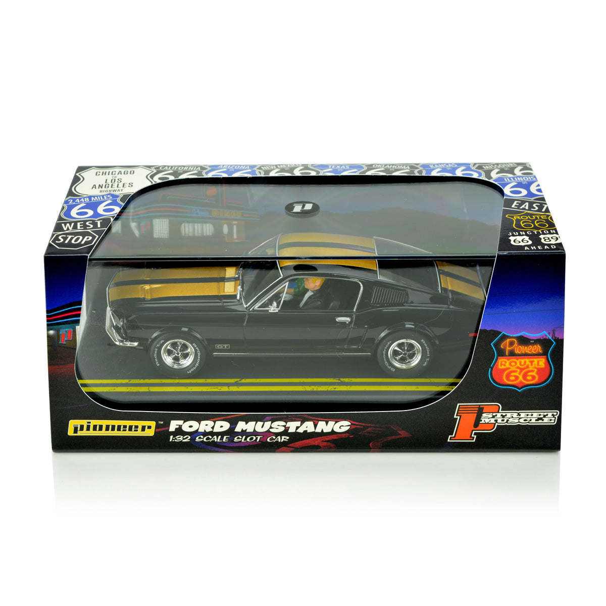 Pioneer 1968 Ford Mustang Fastback GT 1/32 Slot Car for Scalextric DPR P150