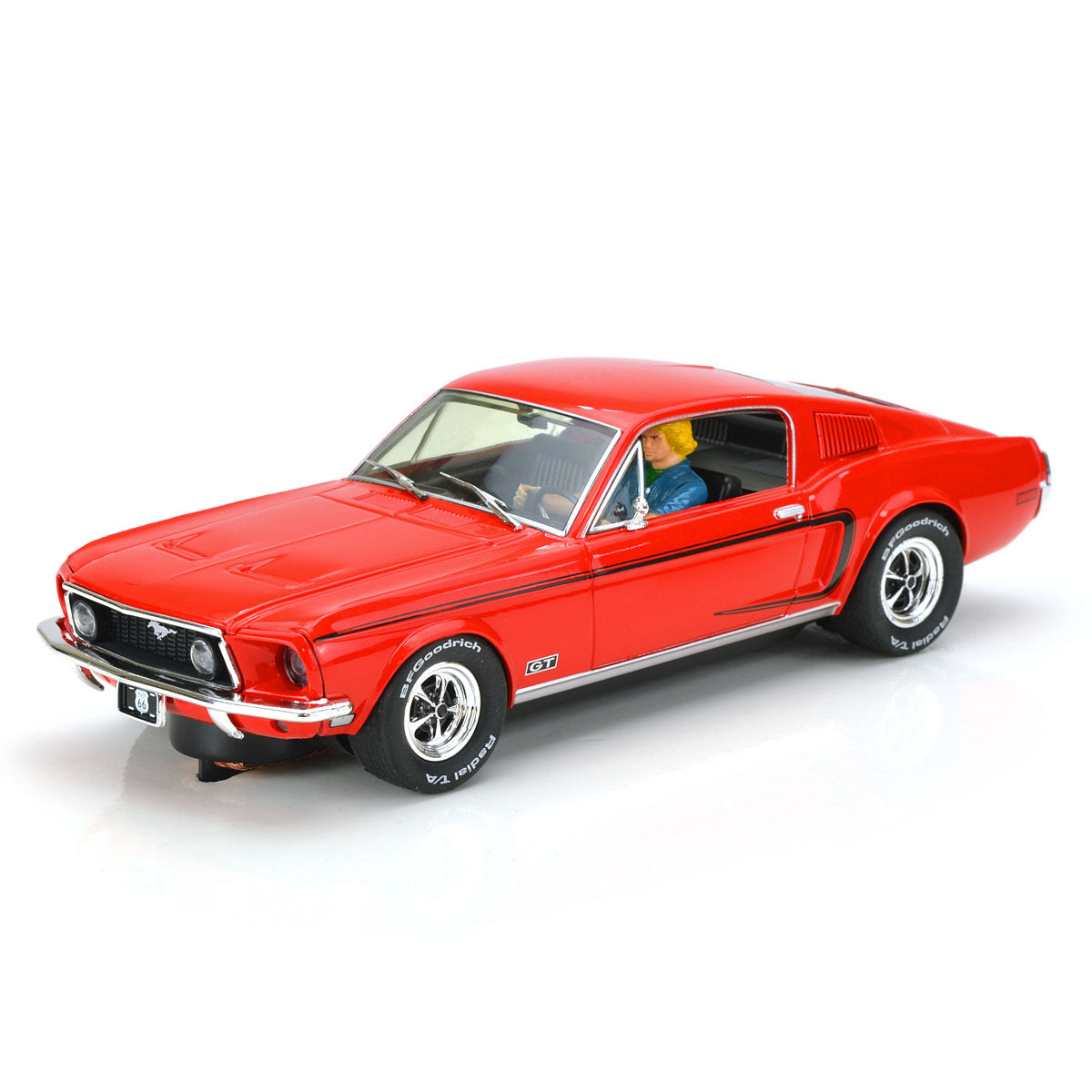 Pioneer 1968 Ford Mustang Fastback GT Red 1/32 Slot Car for Scalextric DPR P151