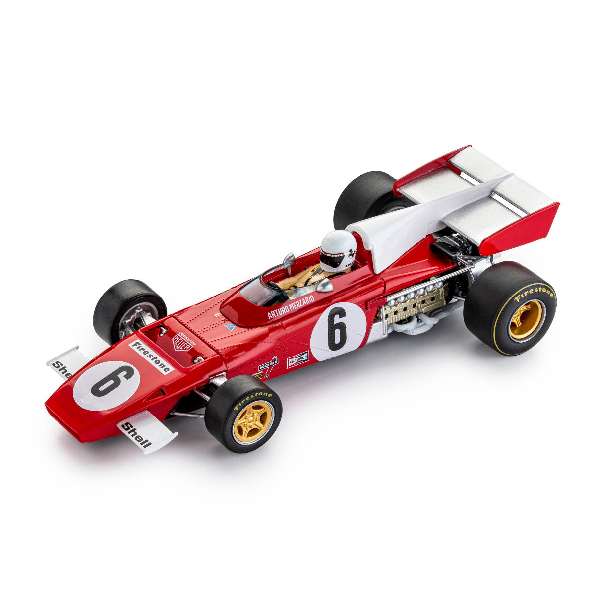 Policar Ferrari 312B2 Brands Hatch 1972 Arturo Merzario 1/32 Slot Car CAR05D PCAR05D