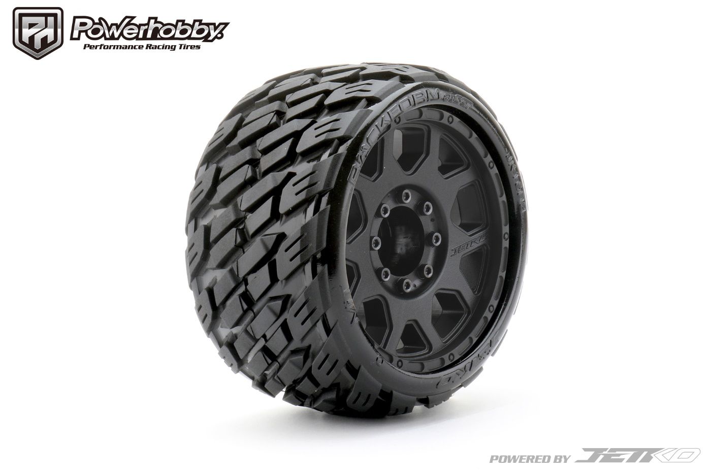 Powerhobby 1/8 SGT 3.8 Rockform Belted Mounted Tires (2) 17MM Low ...