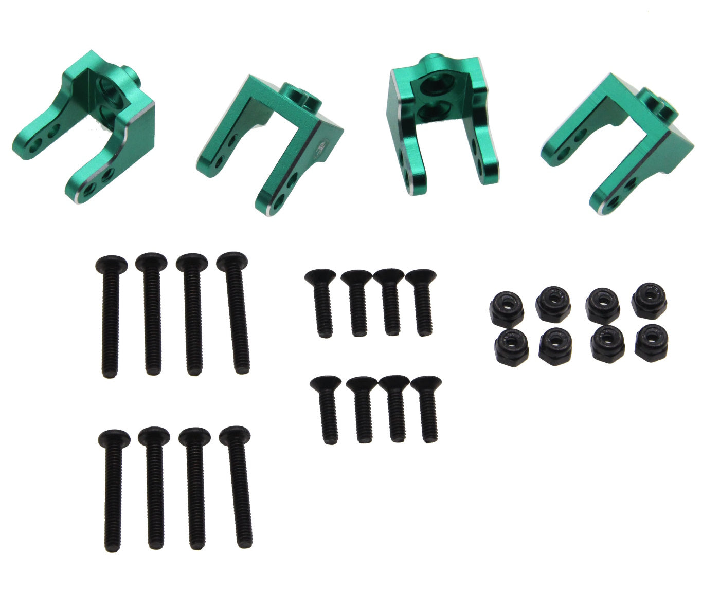 Powerhobby Aluminum Upper Shock Mount Green Losi Mini LMT