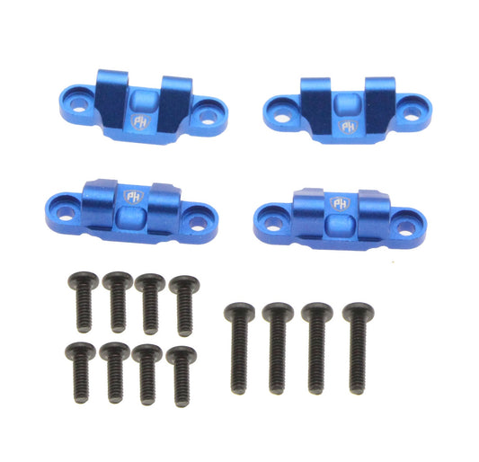 Powerhobby Aluminum Lower Shock Mount Blue Losi Mini LMT