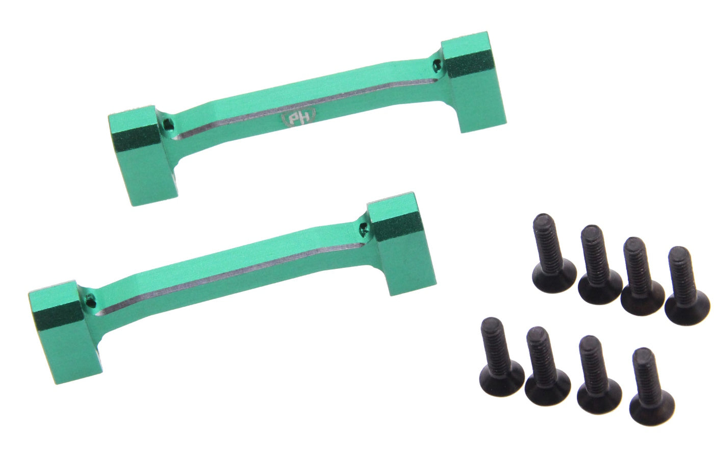 Powerhobby Aluminum Crossbar Shock Mount Green Losi Mini LMT