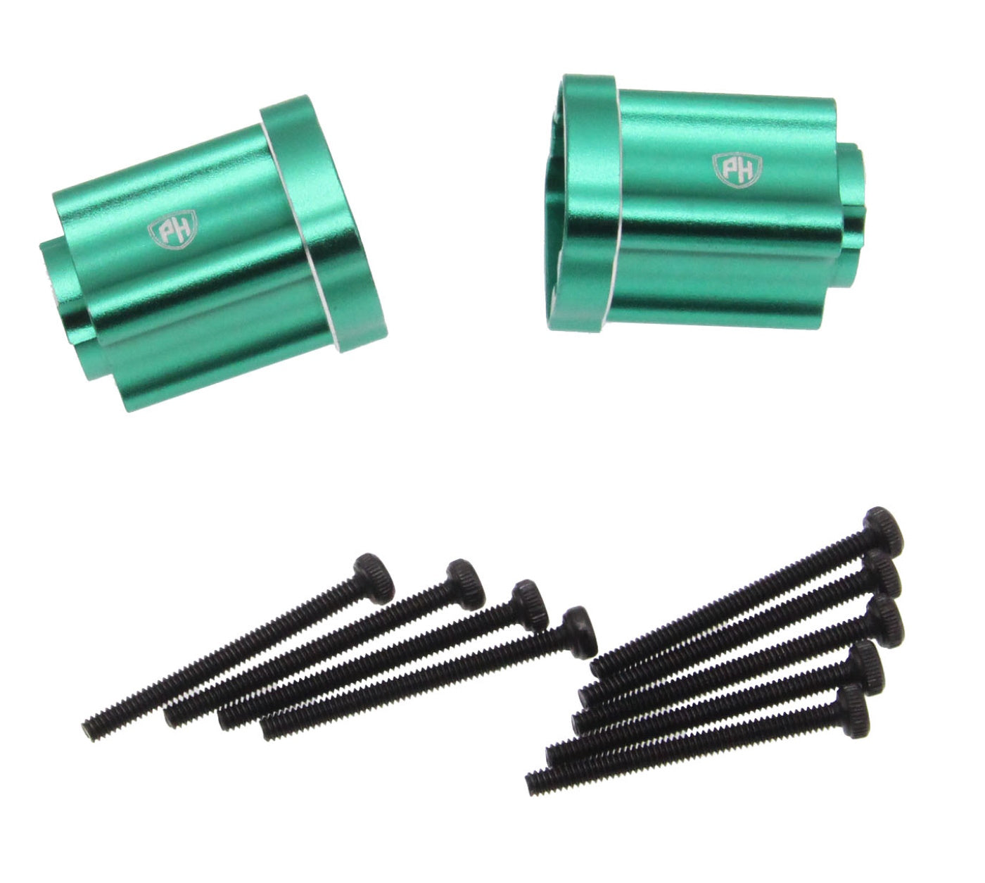 Powerhobby Aluminum Axle Mount Rear 0DEG Green Losi Mini LMT