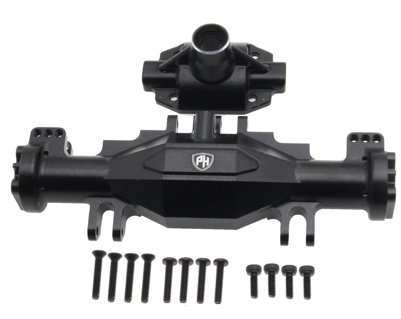 Powerhobby Aluminum Front or Rear Axle Housing Set Black Losi Mini LMT