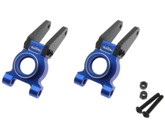 Powerhobby Aluminum Rear Upright Rear Hub Carrier Blue Arrma Gorgon