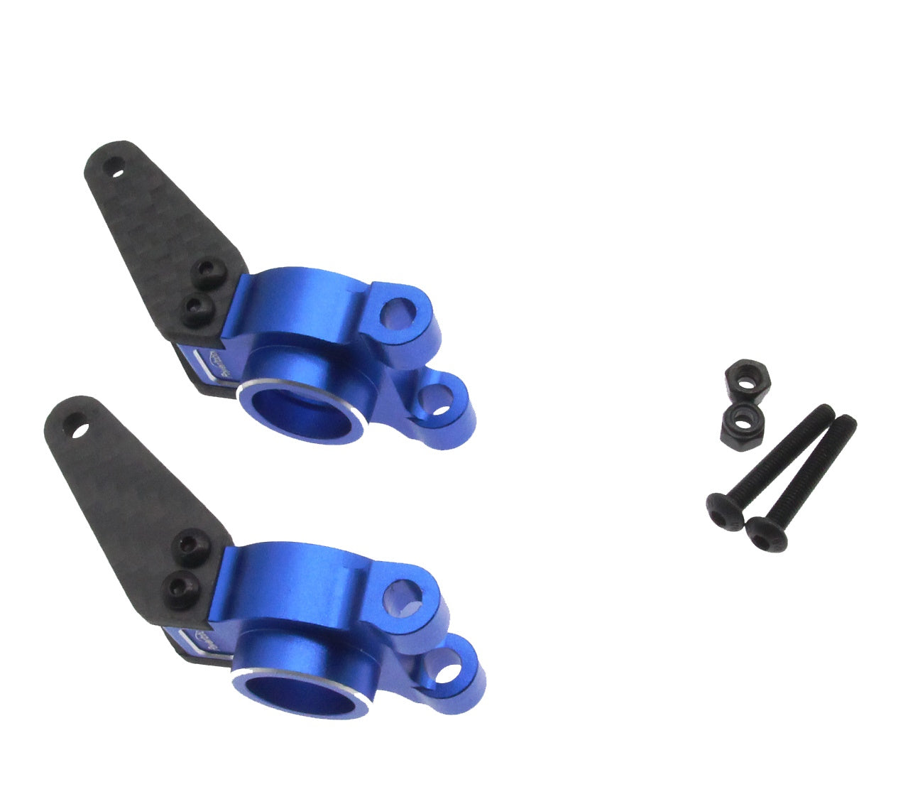 Powerhobby Aluminum Rear Upright Rear Hub Carrier Blue Arrma Gorgon