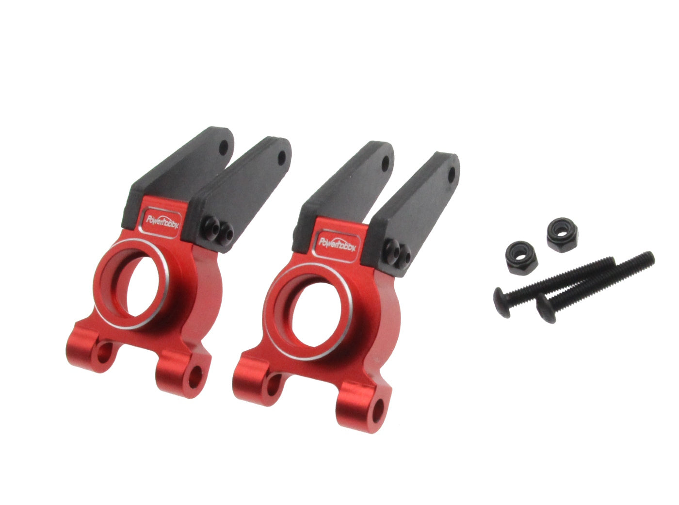 Powerhobby Aluminum Rear Upright Rear Hub Carrier Red Arrma Gorgon