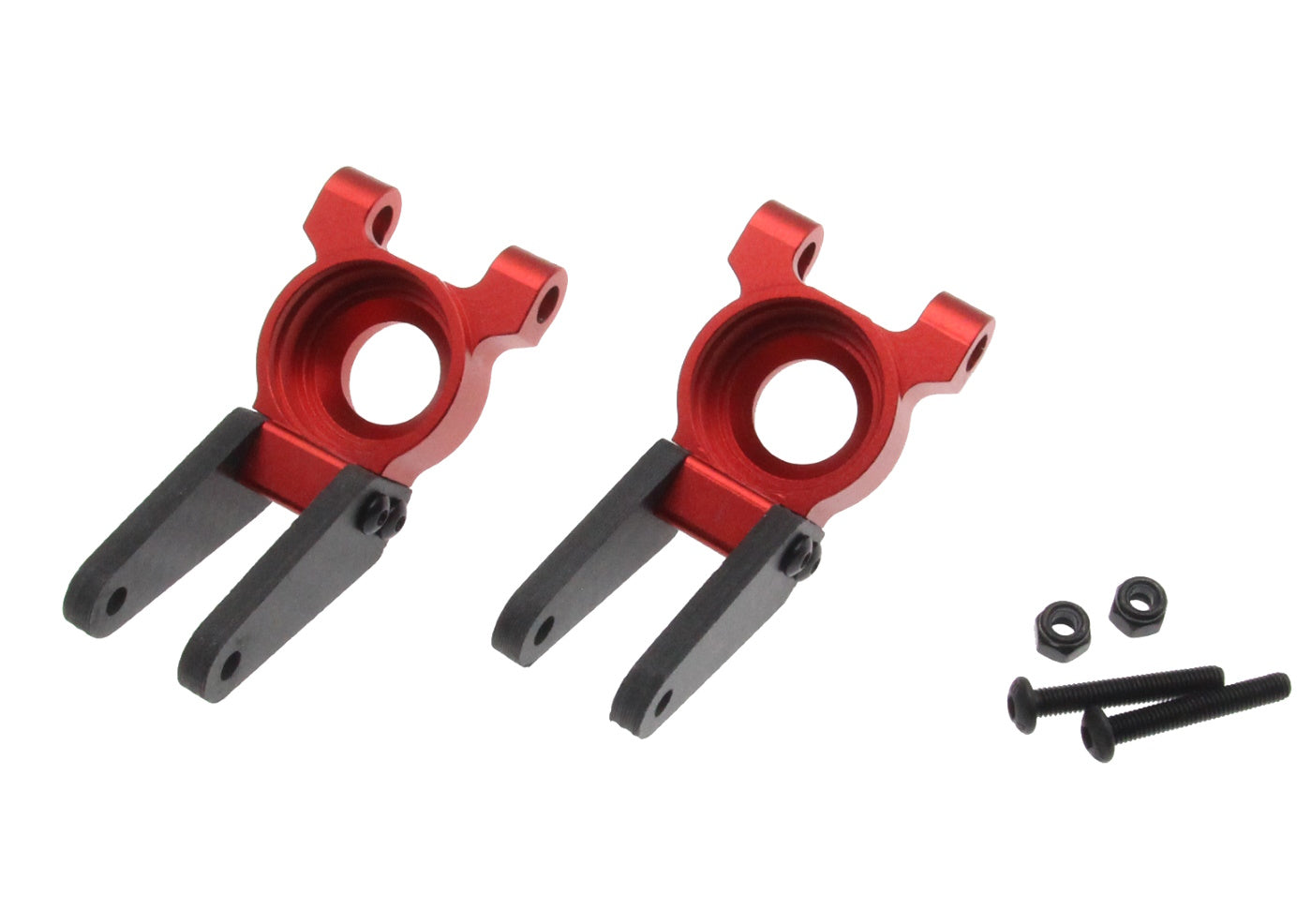 Powerhobby Aluminum Rear Upright Rear Hub Carrier Red Arrma Gorgon