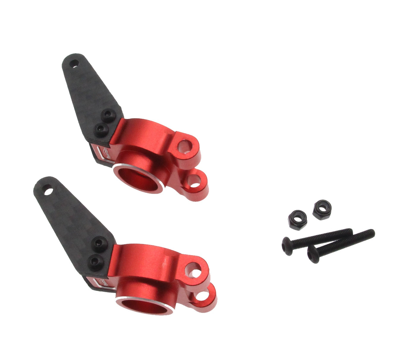 Powerhobby Aluminum Rear Upright Rear Hub Carrier Red Arrma Gorgon