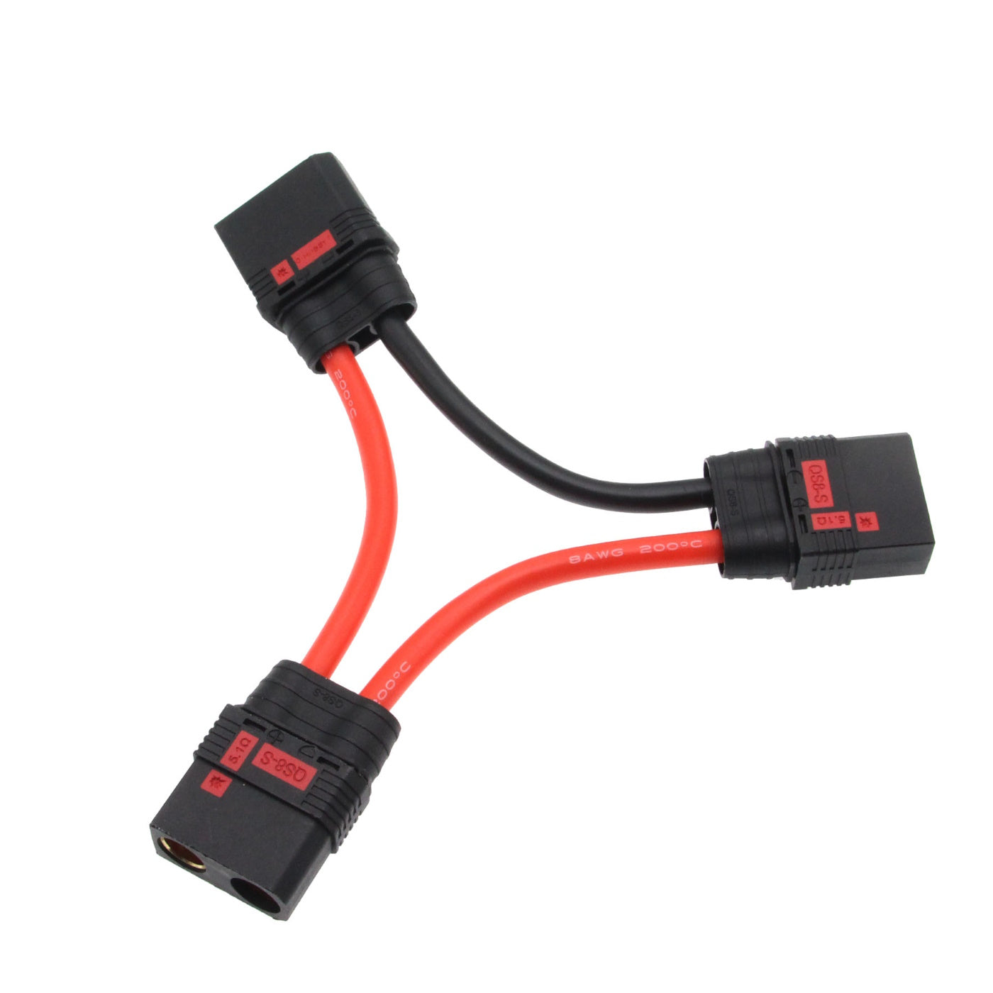 Powerhobby QS8 Male (2) to Female (1) Series Harness 8awg