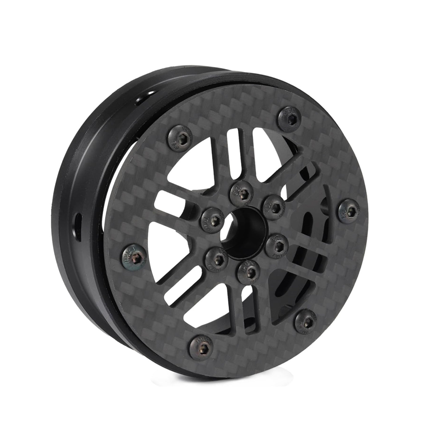 Powerhobby 2.2" Carbon Fiber Lightweight Beadlock Wheels 1/10 Rock Crawler A