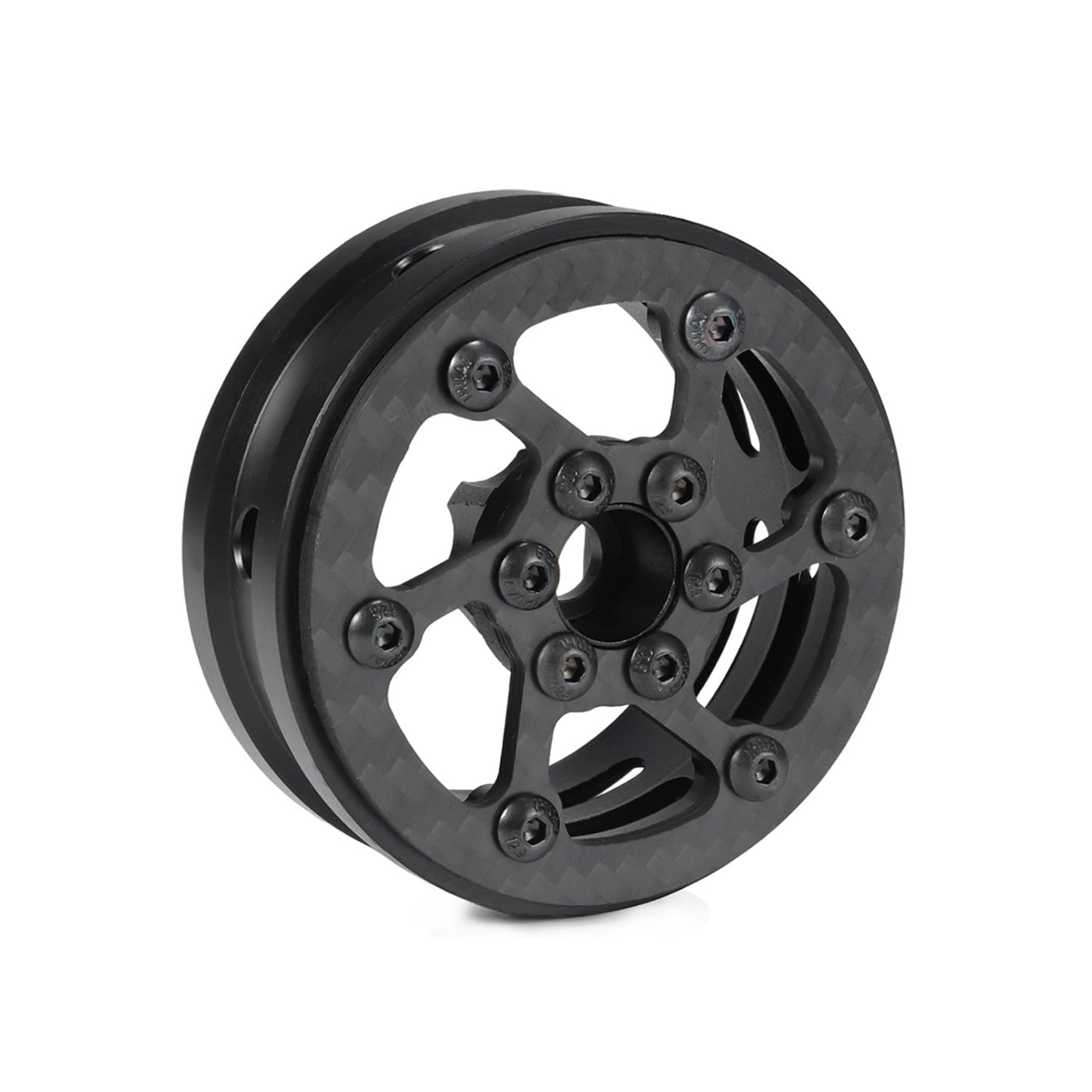 Powerhobby 2.2" Carbon Fiber Lightweight Beadlock Wheels 1/10 Rock Crawler C