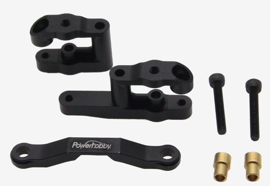 Powerhobby Aluminum Steering Set Black for Arrma GROM / Losi Nascar