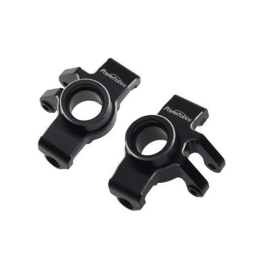 Powerhobby Aluminum Front Steering Knuckles BLK for Arrma Granite / Mojave GROM