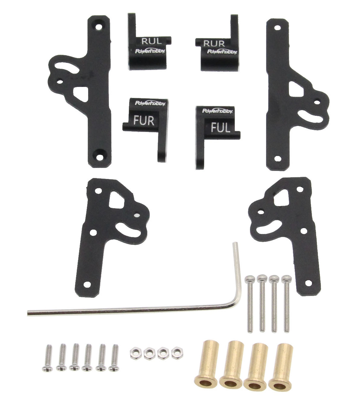 Powerhobby CNC Aluminum Flex Blades Suspension Travel Extension Axial SCX24